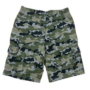 Toughskins Boy's Camouflage Cargo Shorts | Green | Size M (5/6)